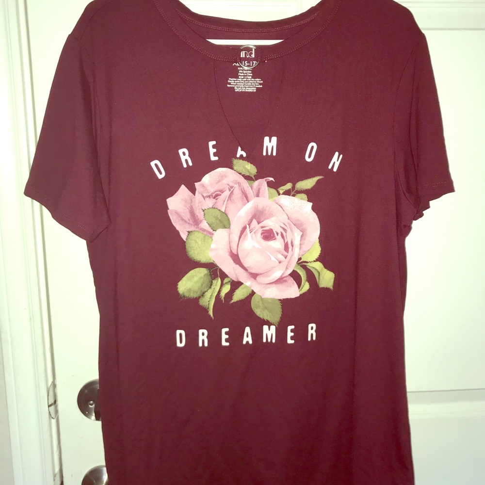 Simply Cute ✨ Maroon Tee